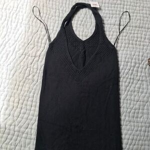 Free people black knit dress size small